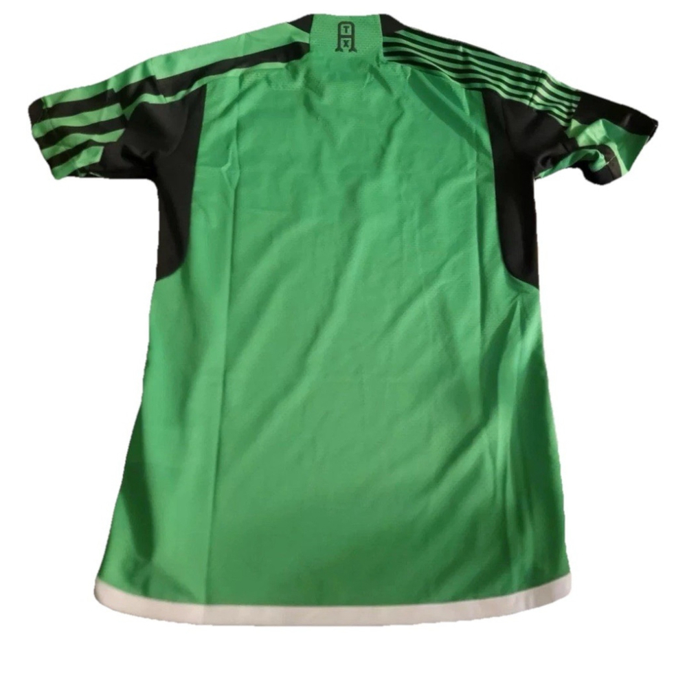 Adidas MLS Austin FC Men Soccer Jersey HI1836 Green Stripe Black Sz Xs Flaw neck - Picture 8 of 16
